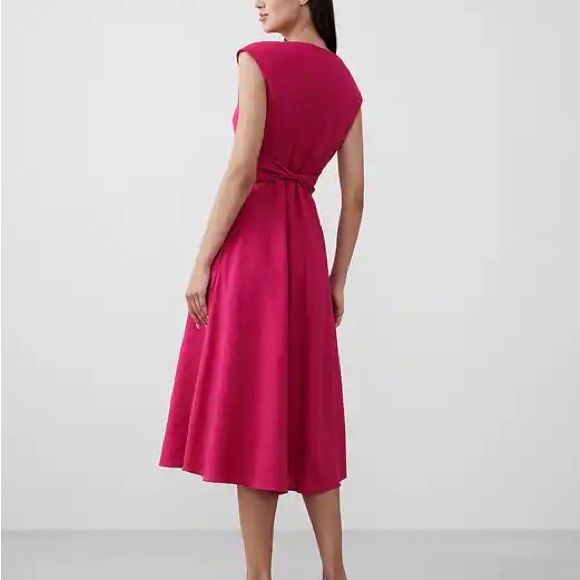 Banana Republic Pink Wrap Midi Dress - Picture 2 of 4